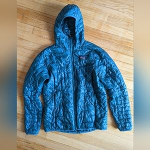 Patagonia Puffy Jacket, size small, turquoise